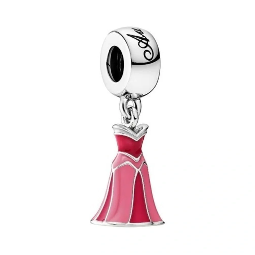 Pandora DISNEY Sleeping Beauty Princess Aurora Dress Dangle Charm